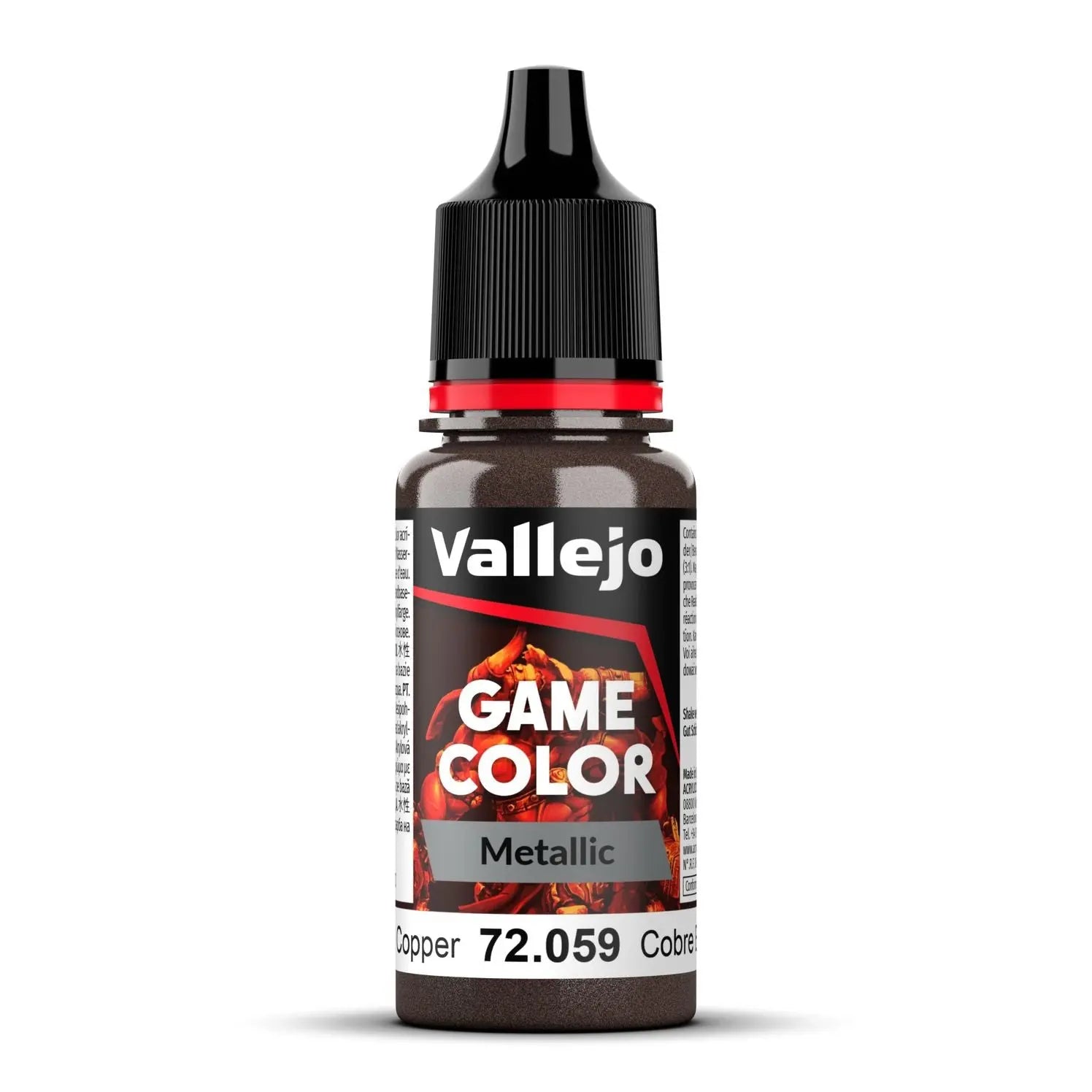 Vallejo Game Color Metallic NEW- Hammered Copper
