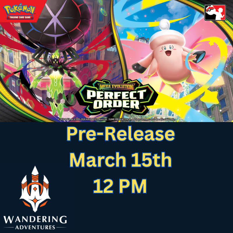 Pokemon TCG: Perfect Order Pre-Release – Wandering Adventures