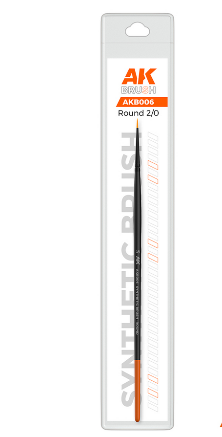 AK Interactive: Round Brushes (multiple sizes)