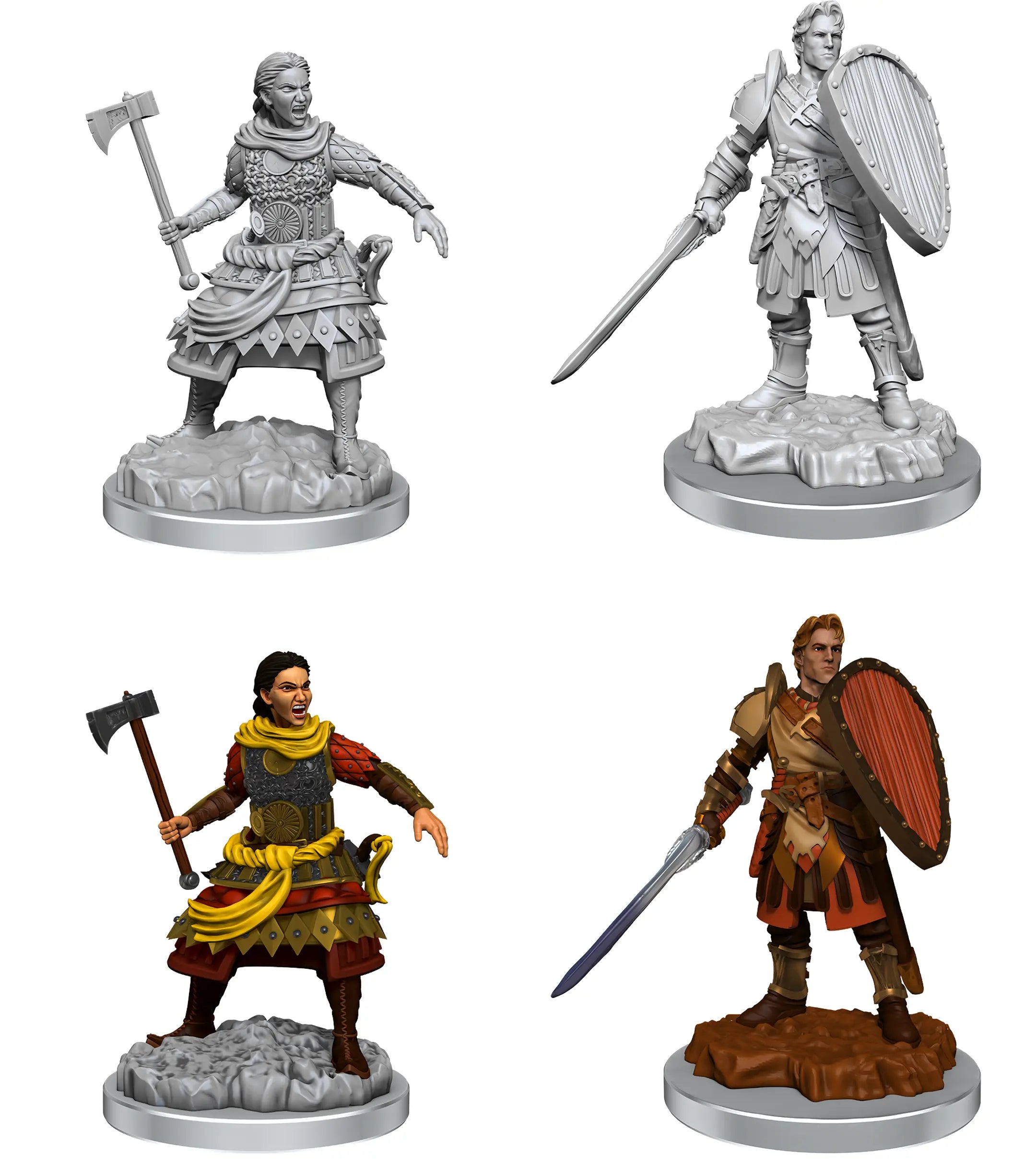 D&D Marvelous Unpainted Wave 21- Human Fighters