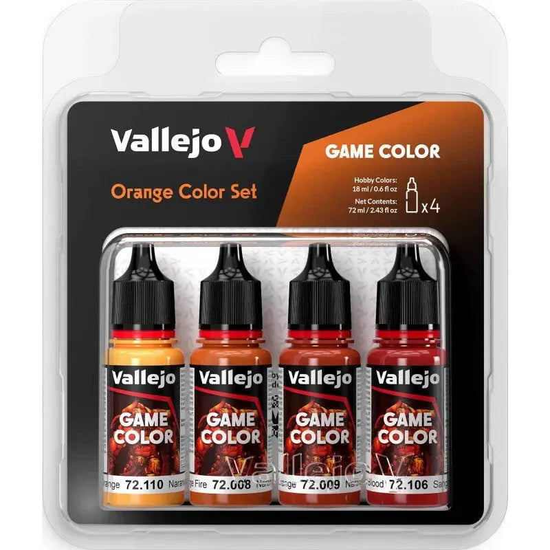 Vallejo Game Color Set: Orange Set