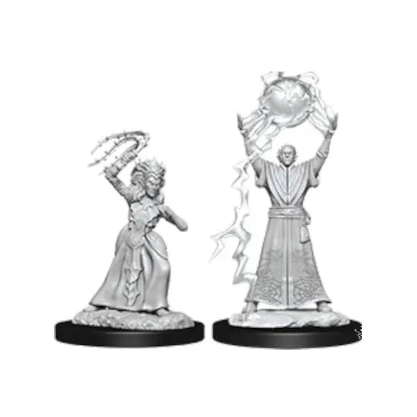 D&D Marvelous Unpainted- Drow Mage and Drow Priestess