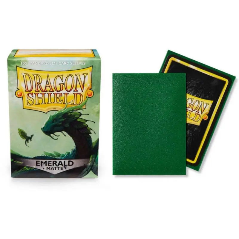 Dragon Shield Sleeves-EMERALD- Matte 100CT