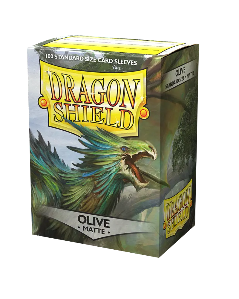 Dragon Shield Sleeves-OLIVE- Matte 100CT