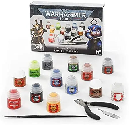 Warhammer 40K Paints + Tools Set