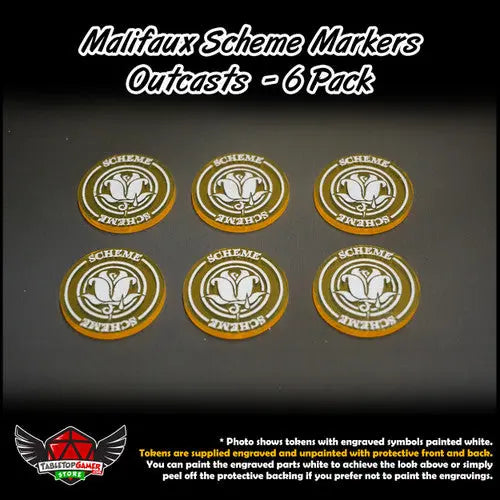 Malifaux Scheme Markers- Outcasts