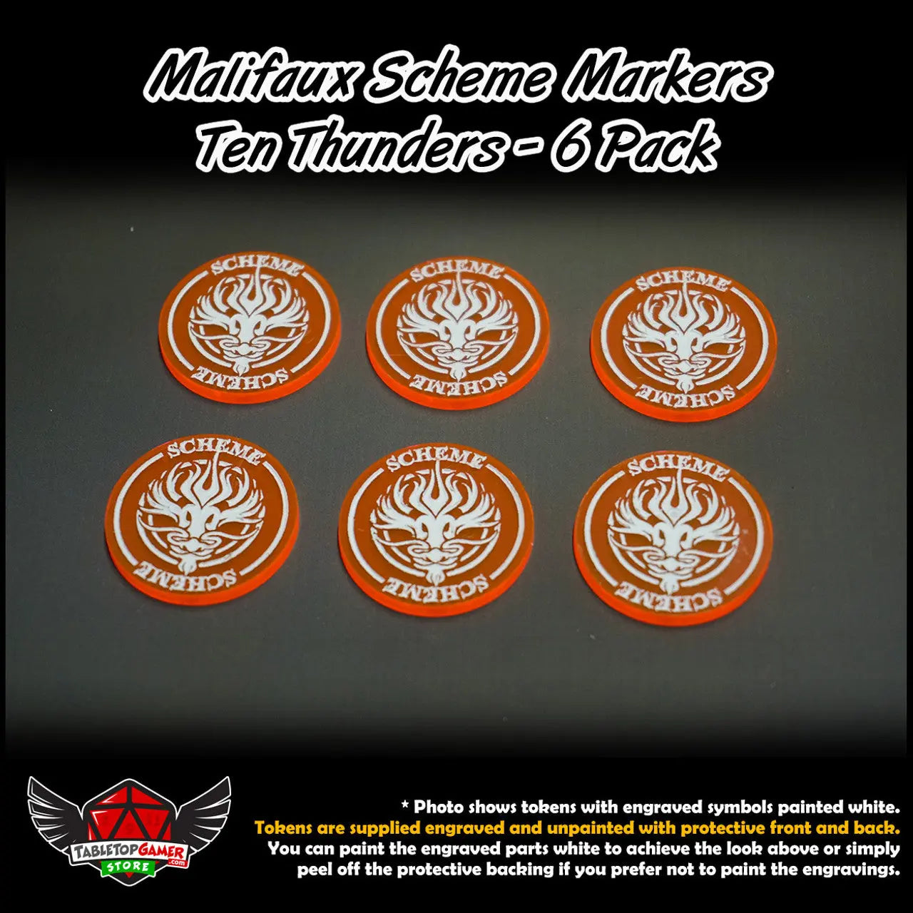 Malifaux Scheme Markers- Ten Thunders
