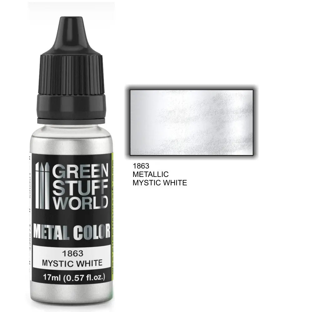 GreenStuffWorld Acrylic Paint: Metallic Mystic White