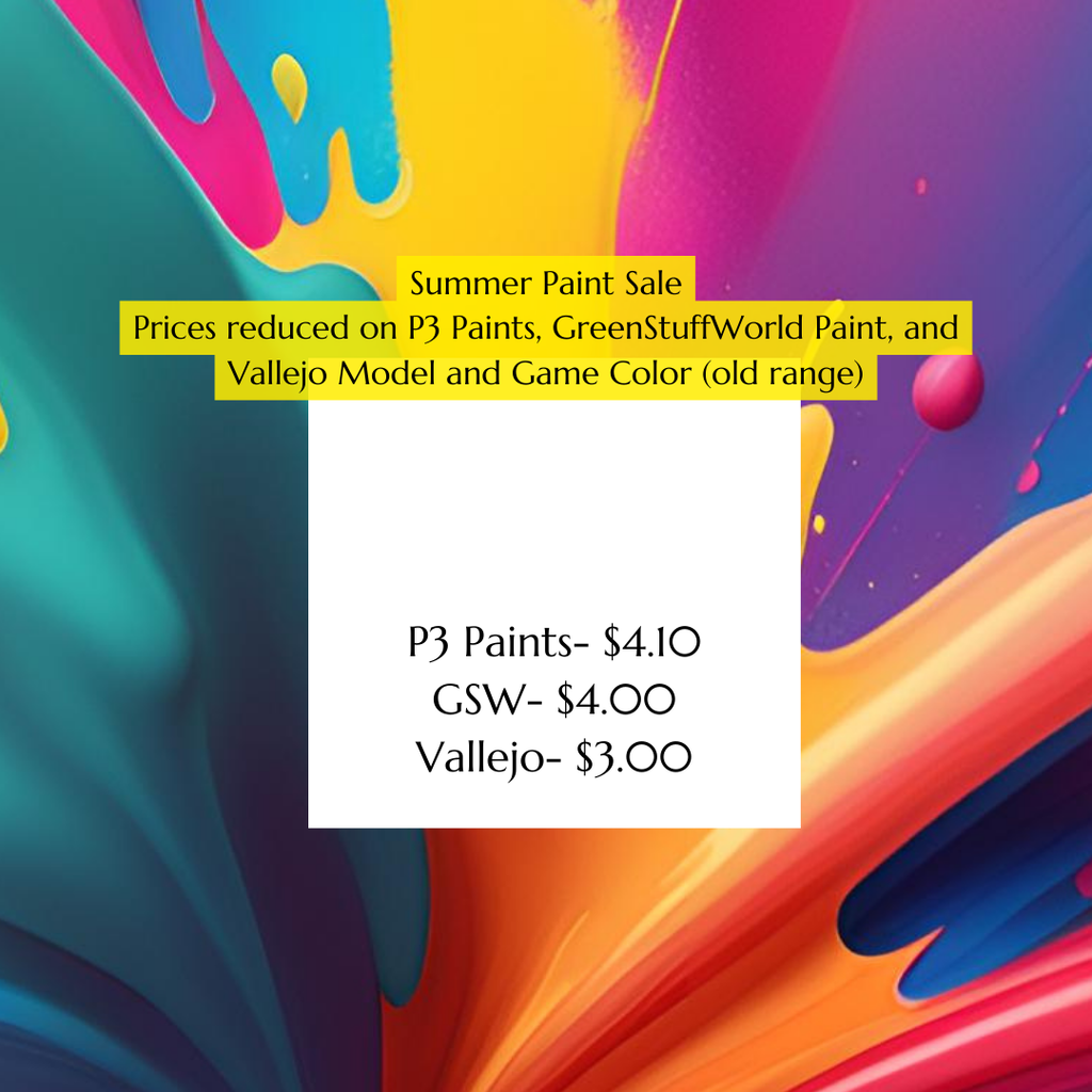 Summer Paint Sale!