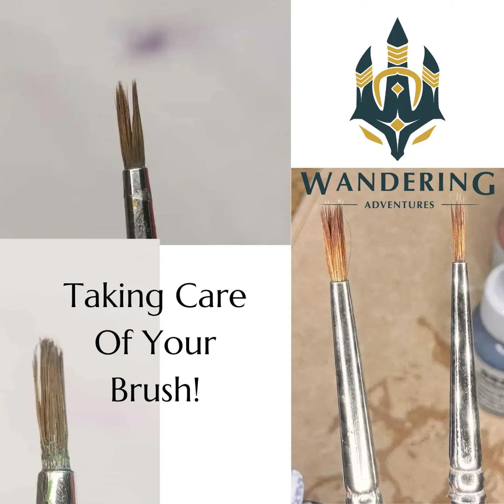 Taking Care Of Your MIniatures Brushes: Miniature Brush Care