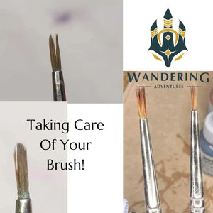 Taking Care Of Your MIniatures Brushes: Miniature Brush Care