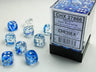 Nebula Dark Blue/ white Luminary Dice Block (36 Dice)