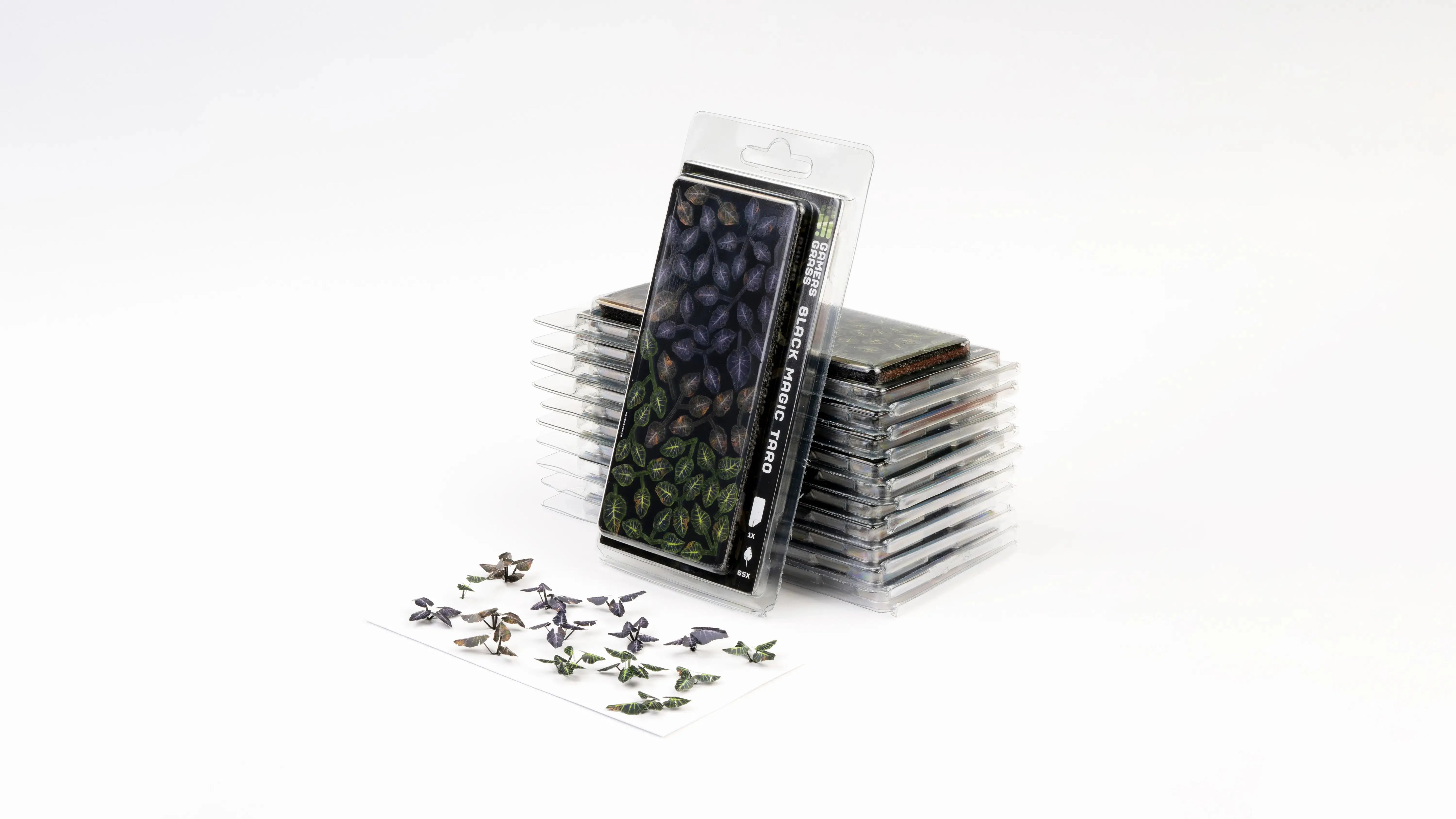 Gamers Grass- Static Tuft Laser Plants - Black Magic Taro