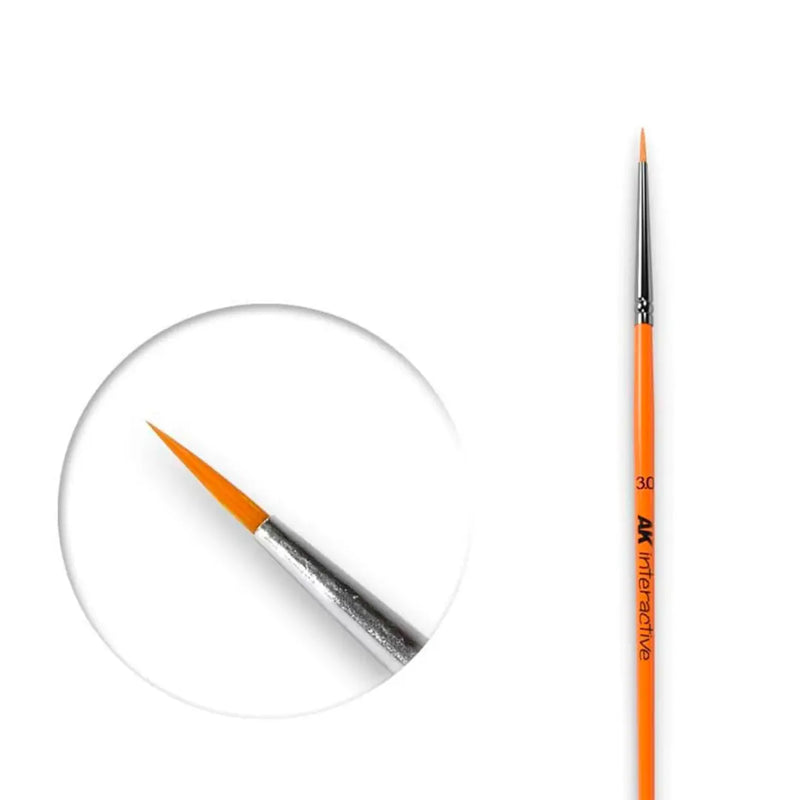 AK Interactive: Round Brushes (multiple sizes)