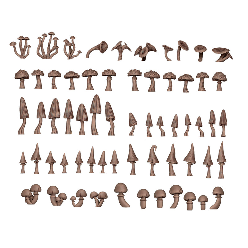 AK Interactive Basing Bits: Forest Mushrooms