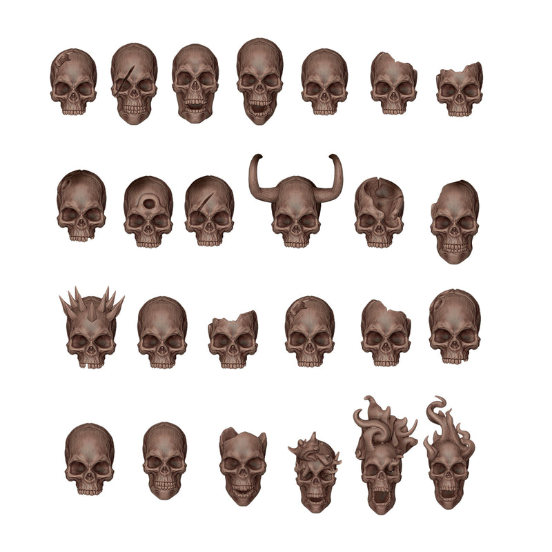 AK Interactive Basing Bits: Skulls