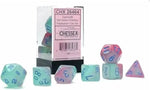 Gemini Translucent Gel Green-Pink/blue 7-Die Set Chessex