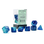 Gemini Blue-Blue/ light blue 7-Die Set Chessex