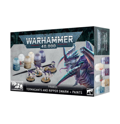 Tyranids: Termagants and Ripper Swarm + Paints Set Wandering Adventures