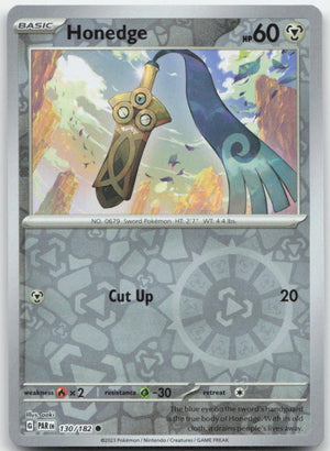 Honedge - 130/182 [PAR - 130/182] Reverse Holofoil