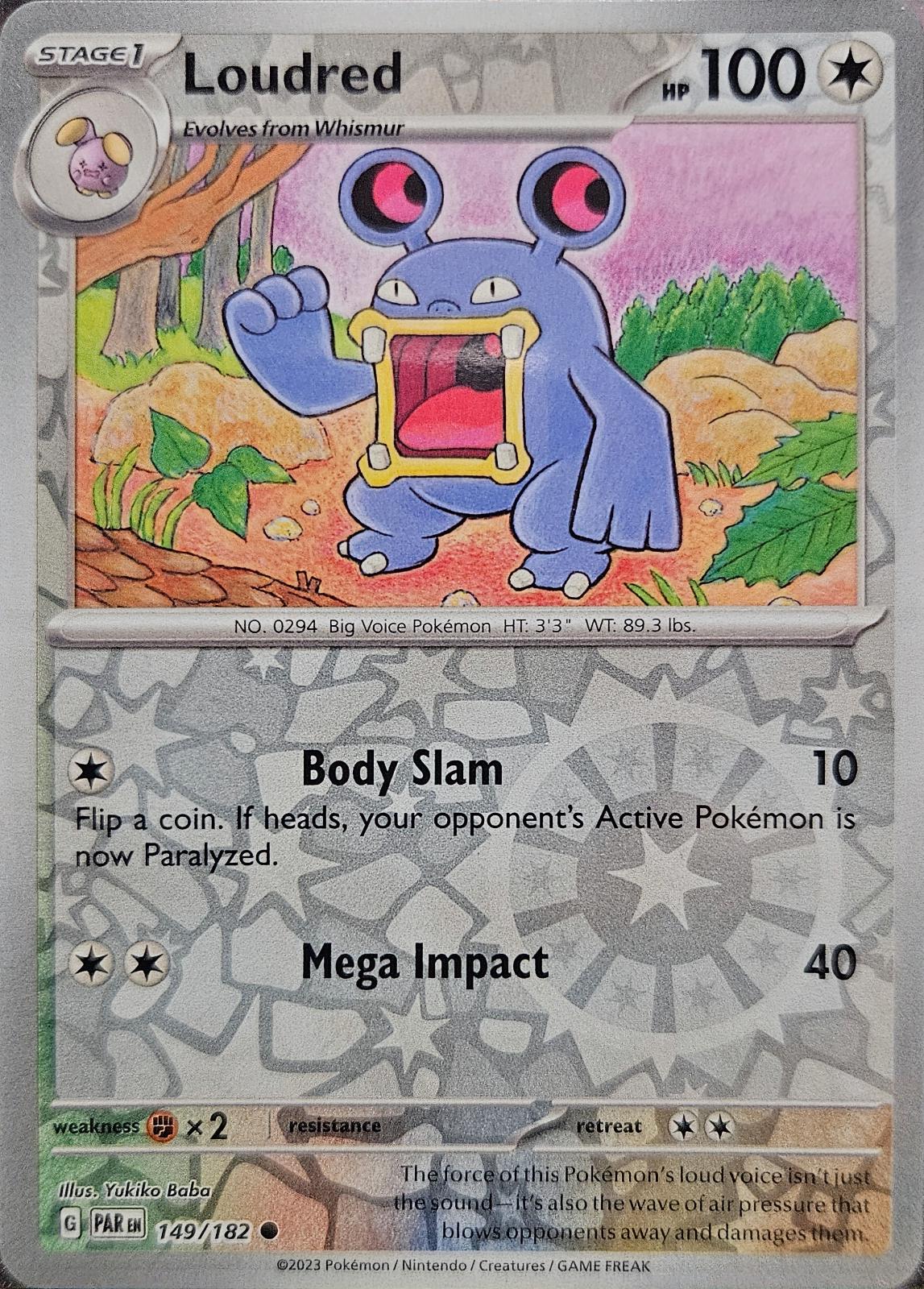 Loudred [PAR - 149/182] Reverse Holofoil