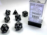 Opaque Black/white 7-Die Set
