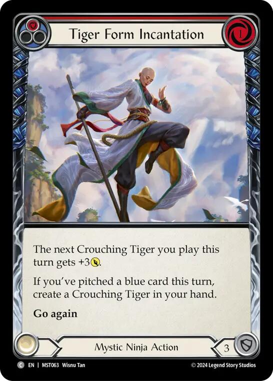 Tiger Form Incantation (Red) [MST - MST063]