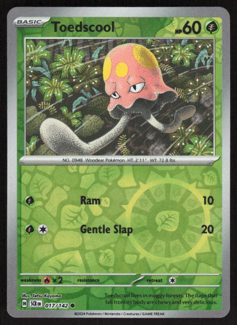 Toedscool [SCR - 017/142] Reverse Holofoil