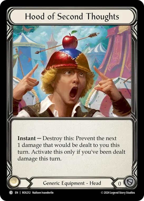 Hood of Second Thoughts [ROS - ROS212]