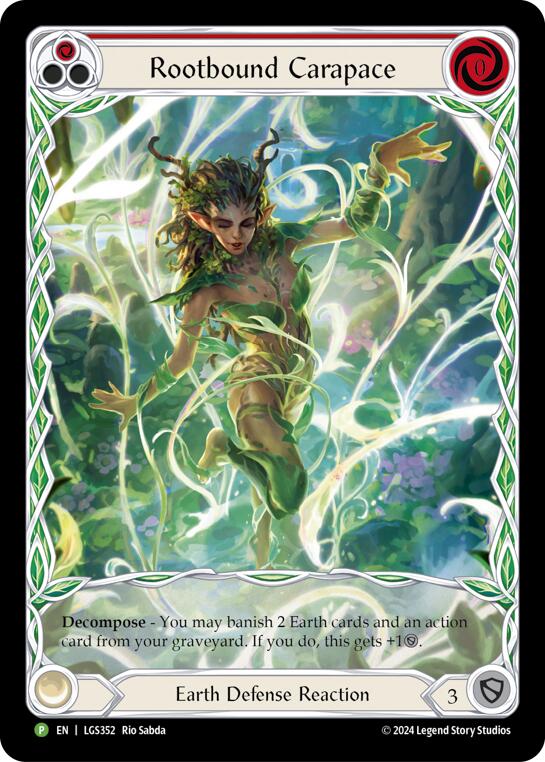 Rootbound Carapace (Red) (Extended Art) - LGS352 [PR - LGS352]