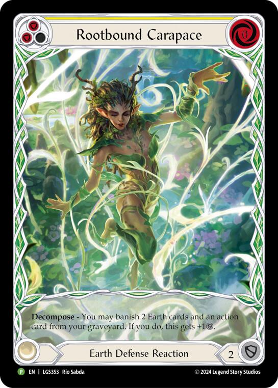 Rootbound Carapace (Yellow) (Extended Art) - LGS353 [PR - LGS353]