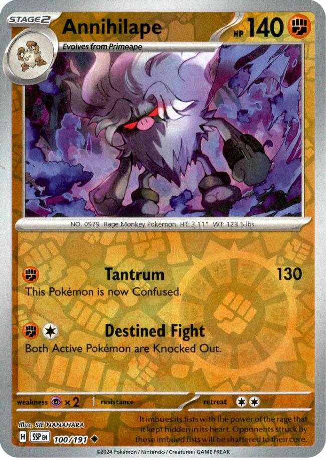 Annihilape [SSP - 100/191] Reverse Holofoil