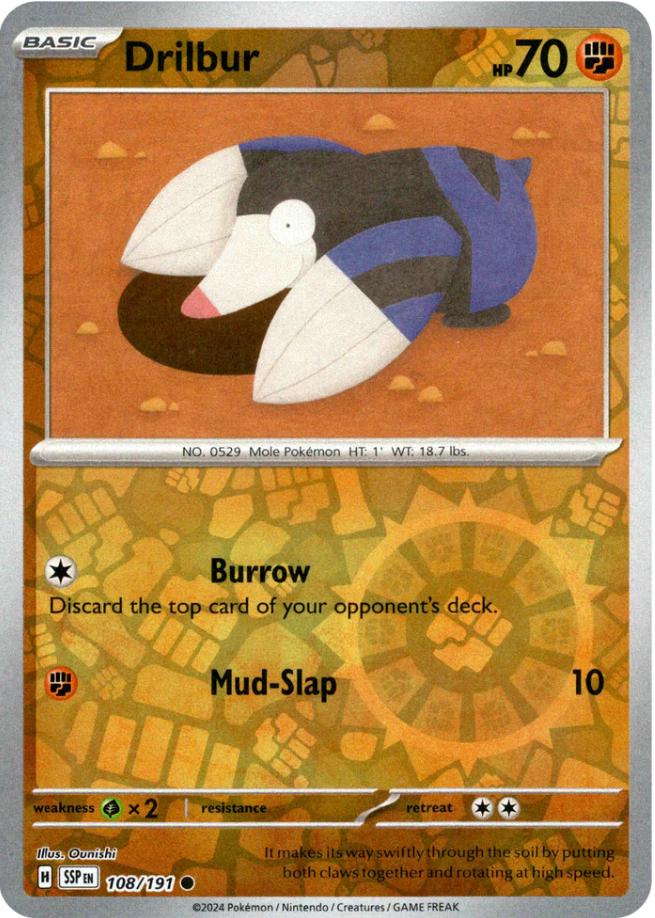 Drilbur [SSP - 108/191] Reverse Holofoil