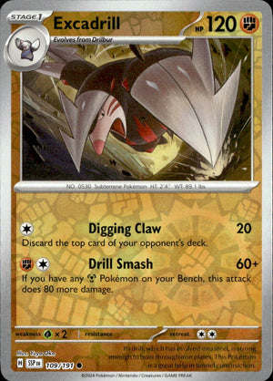 Excadrill [SSP - 109/191] Reverse Holofoil