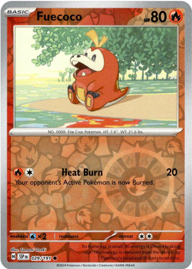 Fuecoco [SSP - 029/191] Non- Foil