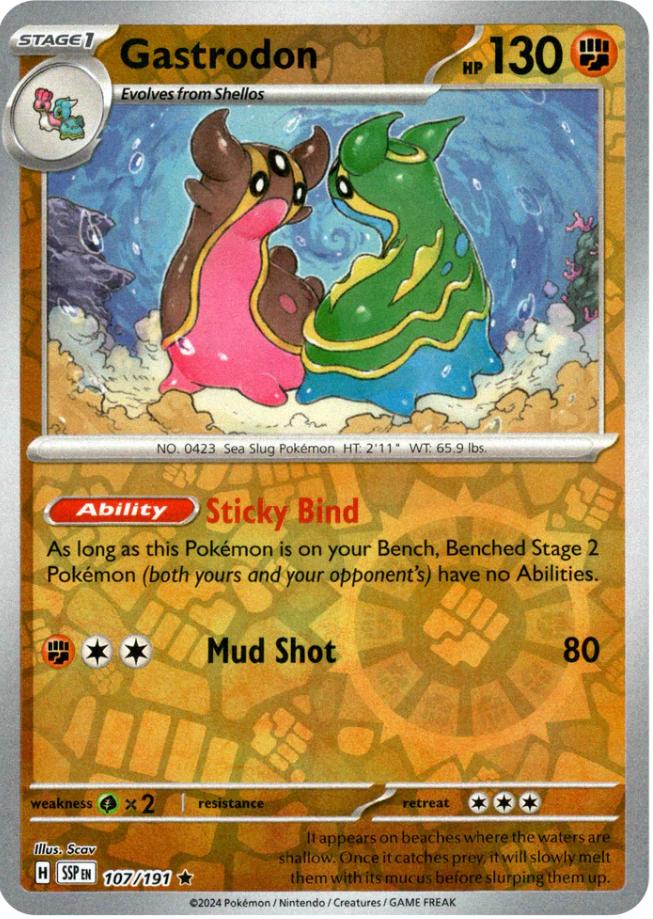 Gastrodon [SSP - 107/191] Reverse Holofoil