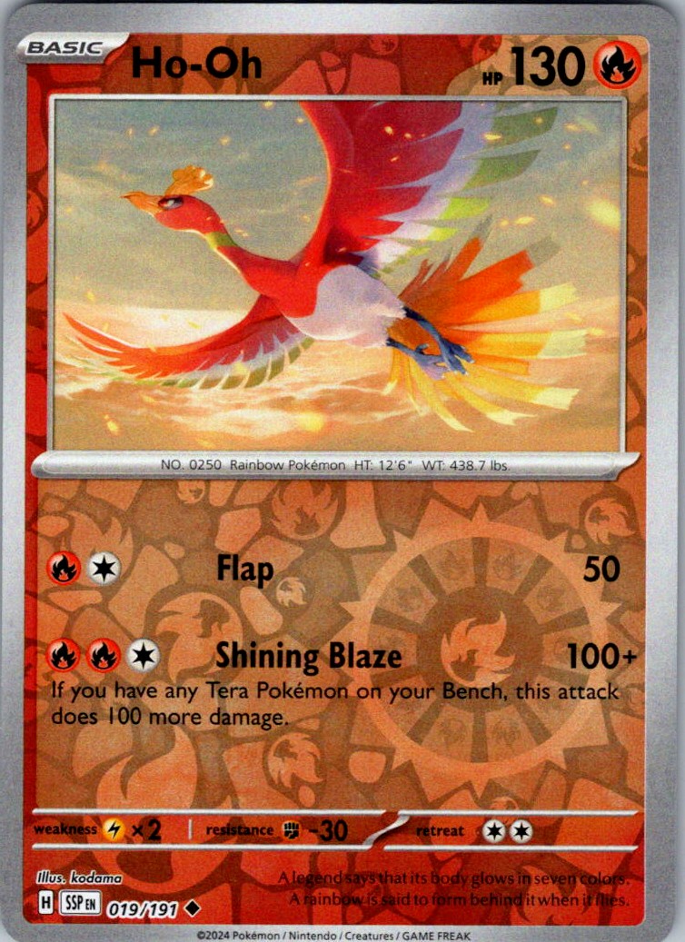 Ho-Oh [SSP - 019/191] Reverse Holofoil
