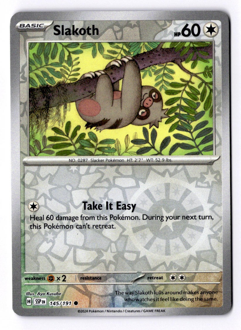 Slakoth - 145/191 [SSP - 145/191] Reverse Holofoil