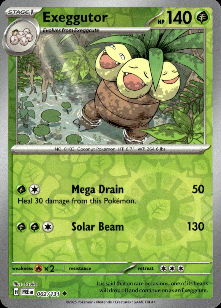 Exeggutor [PRE - 002/131] Reverse Holofoil
