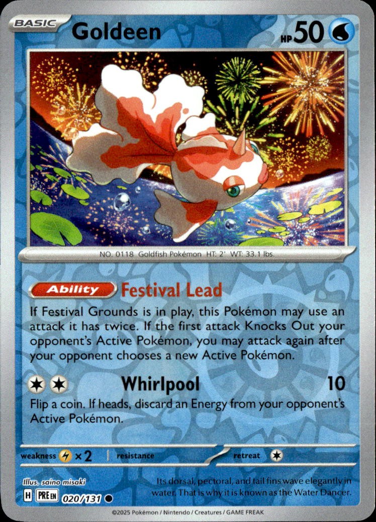 Goldeen [PRE - 020/131] Reverse Holofoil