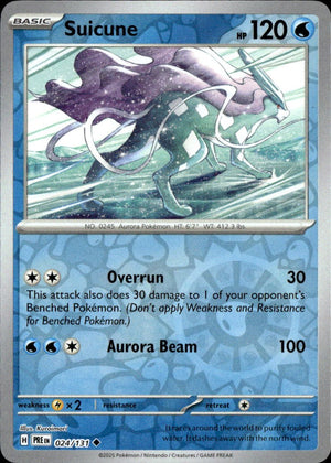 Suicune [PRE - 024/131] Reverse Holofoil