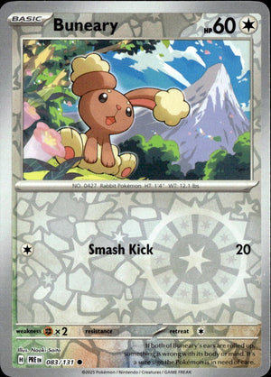 Buneary [PRE - 083/131] Reverse Holofoil