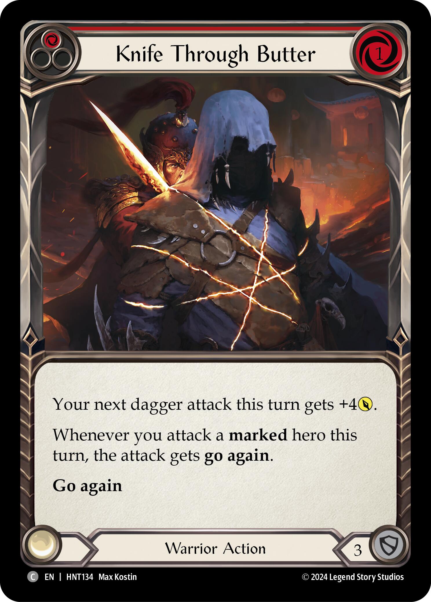 Knife through Butter (Red) [HNT134]