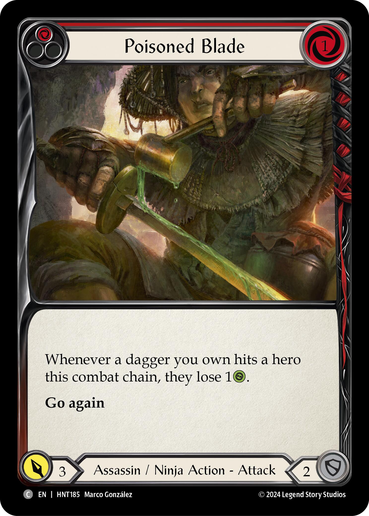 Poisoned Blade (Red) [ - HNT185]