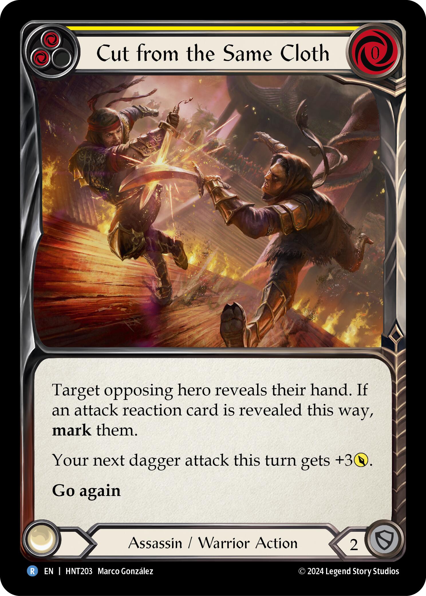 Cut from the Same Cloth (Yellow) [HNT203]