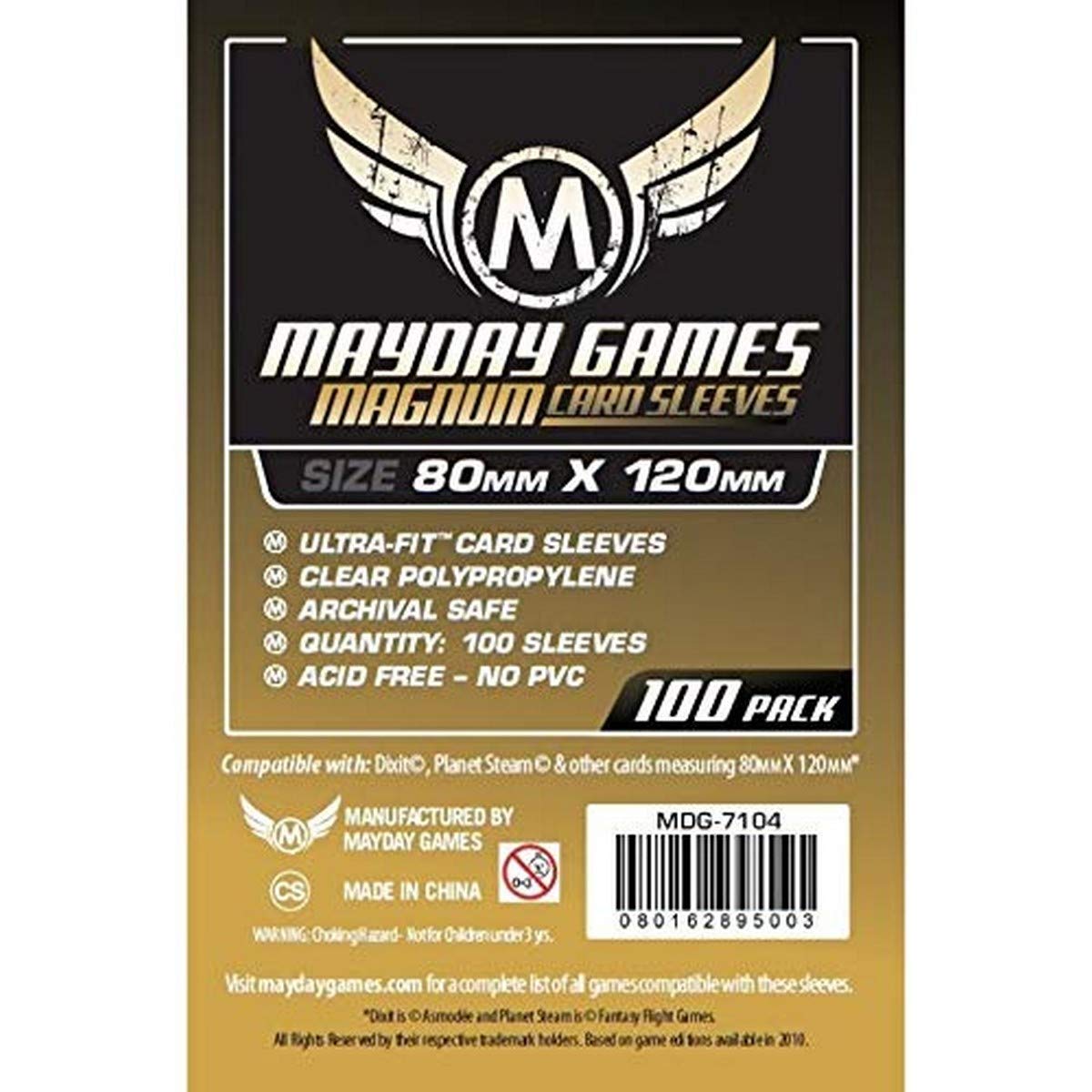 Mayday Games: Magnum Card Sleeves 80mm x 120mm