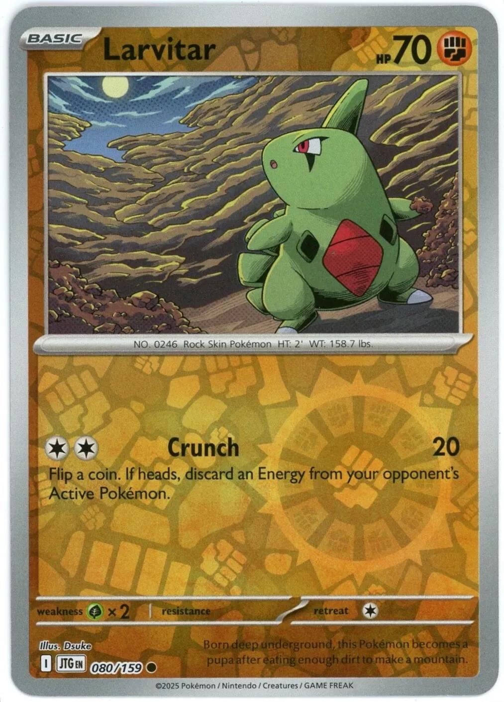 Larvitar [JTG - 080/159] Non- Foil