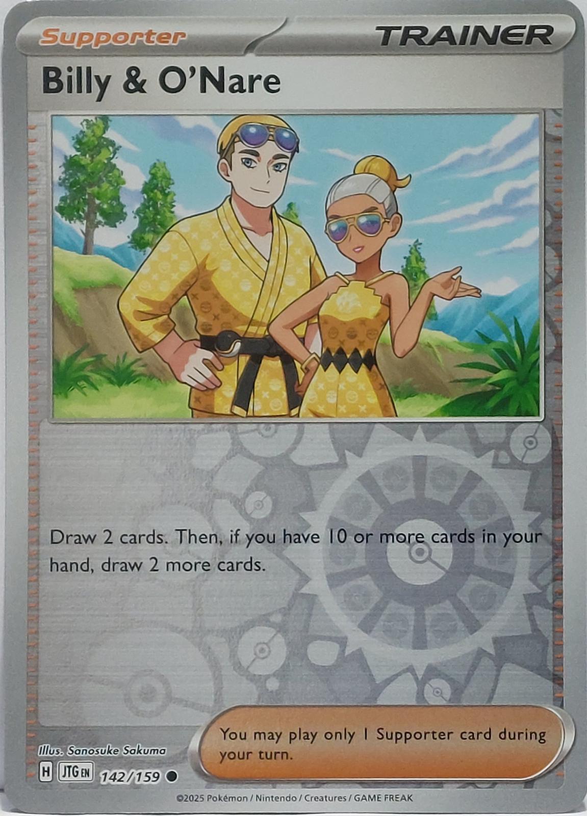 Billy & O'Nare [JTG - 142/159] Non- Foil