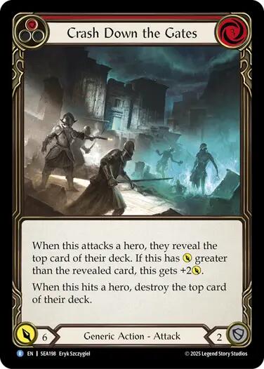 Crash Down the Gates (Red) [SEA198]