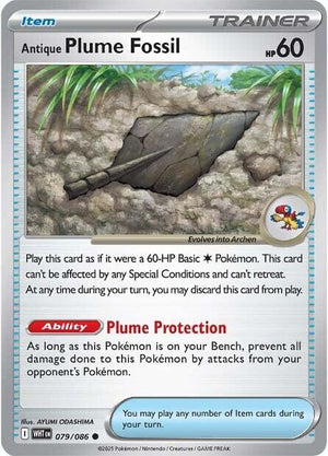 Antique Plume Fossil [WHT - 079/086]